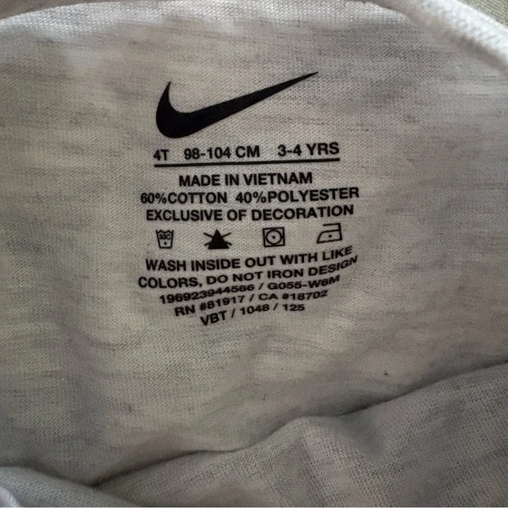 Nike Todder Boy Cotton Blend Top T-Shirt & Short Set Black Heather Gray Size 4T - Picture 4 of 6